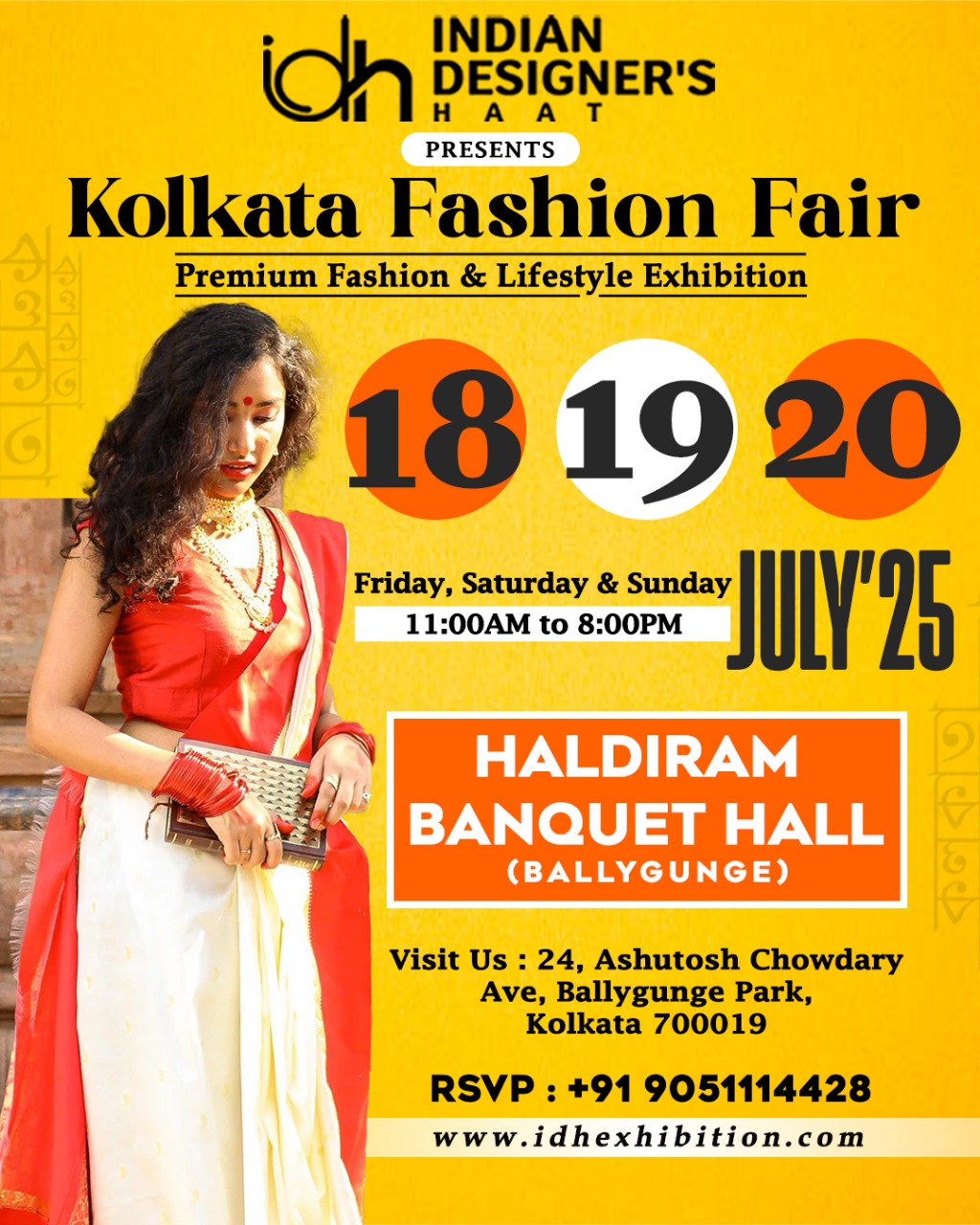 Kolkata Fashion Fair 18th 19th and 20th July 2025